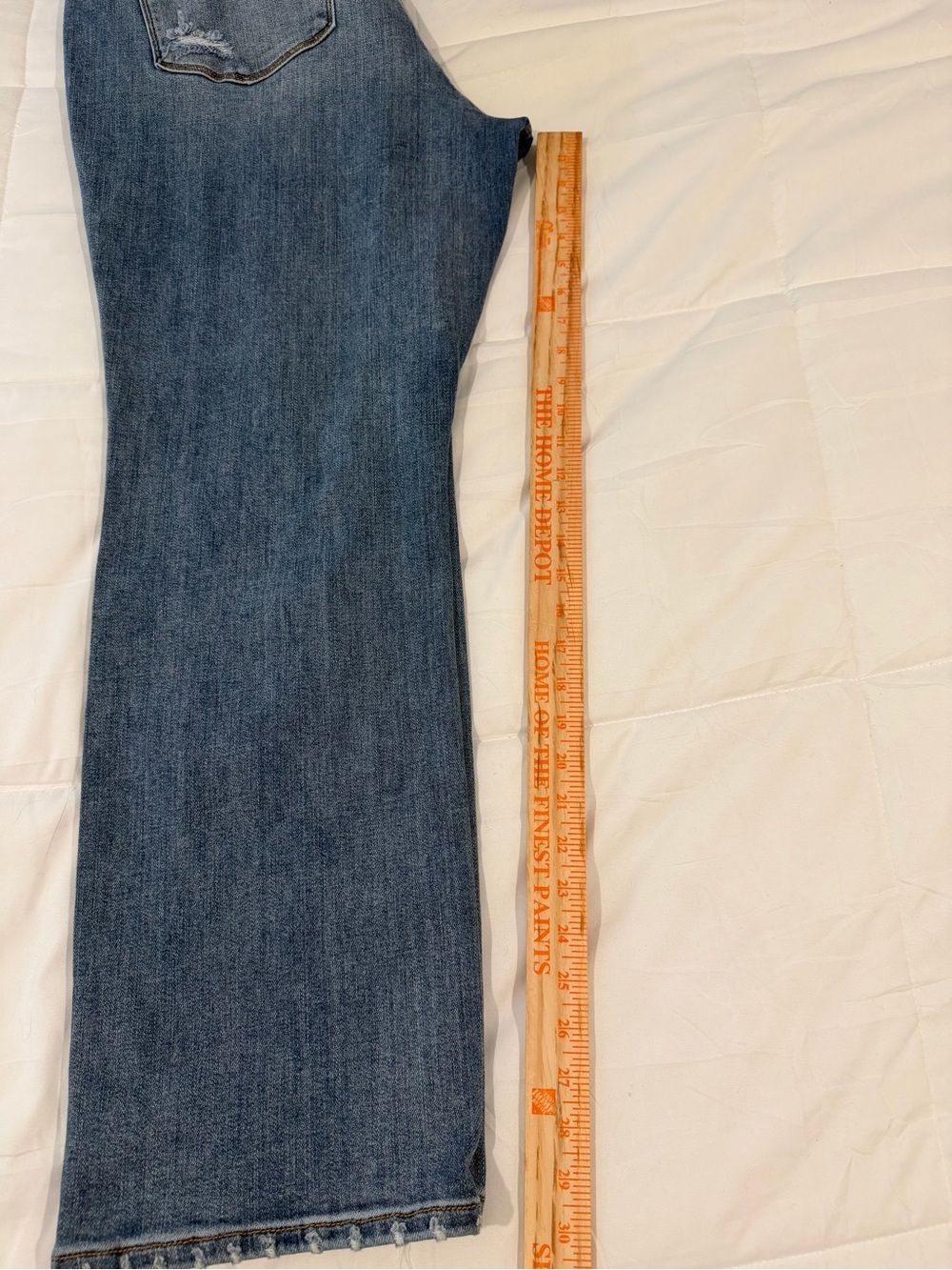 Judy Blue Women’s Light Wash Distressed Hem Straight Leg Jeans Size 18W - Picture 14 of 14